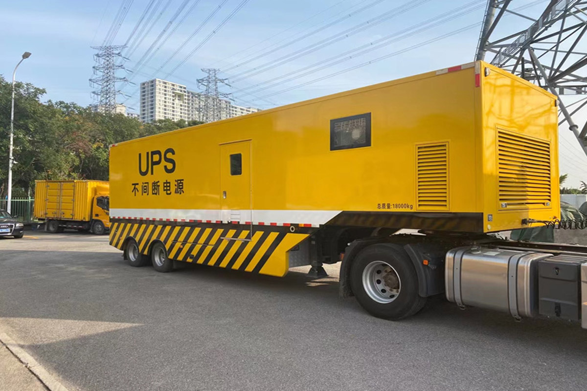 五原发电机租赁施工现场